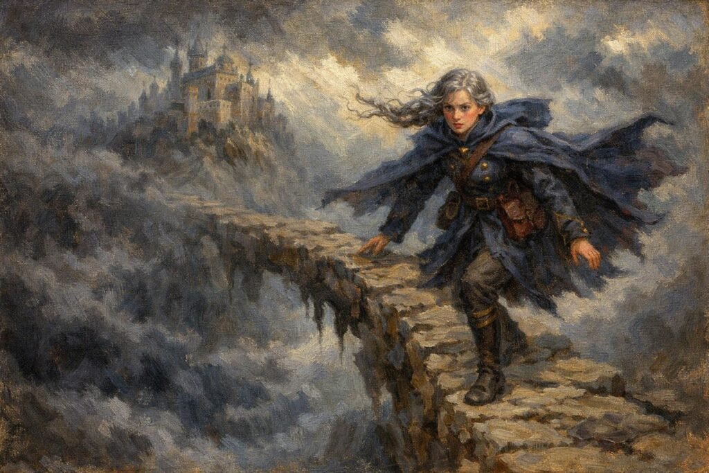 Violet Sorrengail na moście 