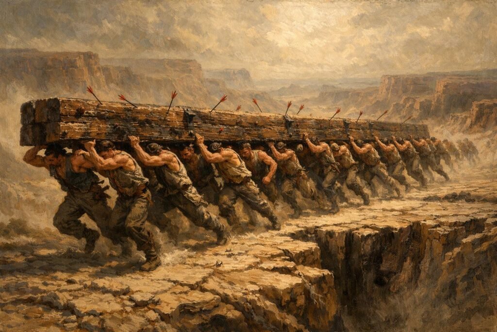 Most 4 na strzaskanych dolinach